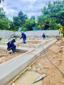 วางท่อป้อกันปลวกแมลง